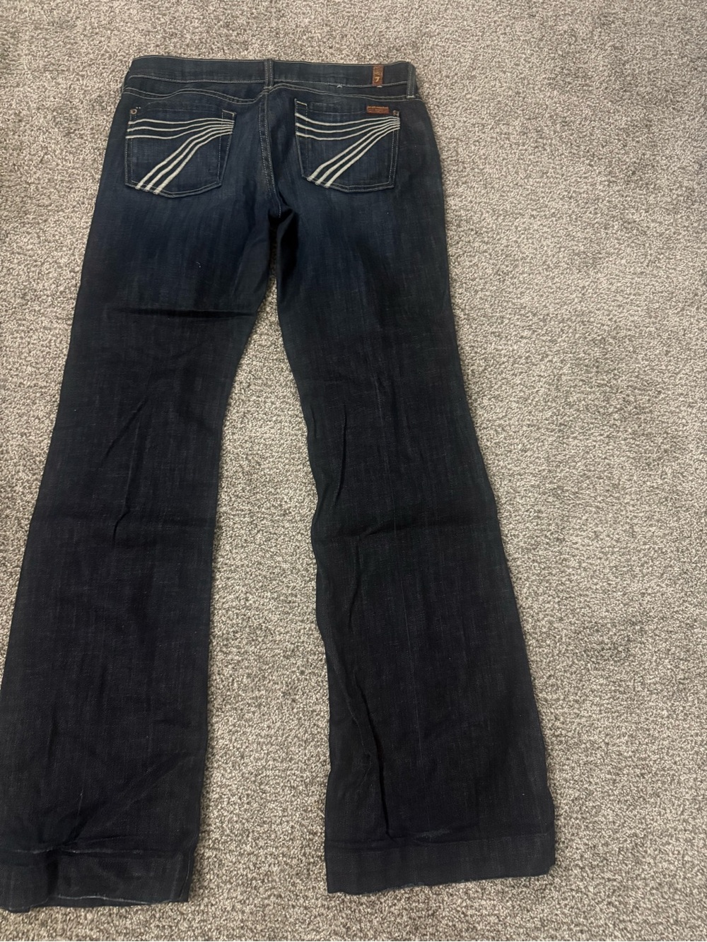 7 for All Mankind Blue Women's Bootcut Jeans